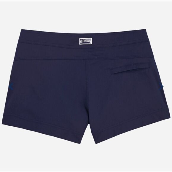 Women Stretch Swimwear fabric Shorty Solid - Picture 4 of 6